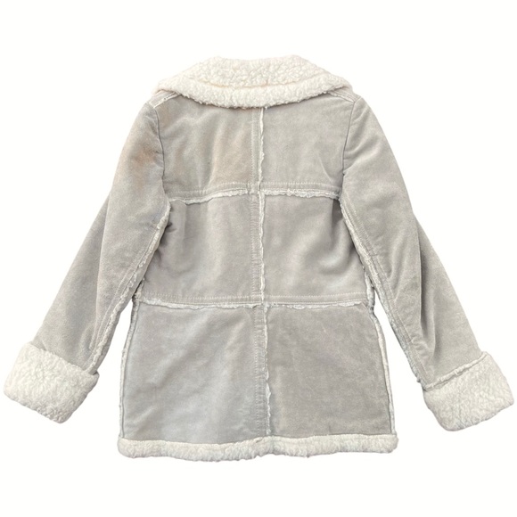 Vintage Genuine Suede Wool Patchwork Coat - Picture 5 of 8